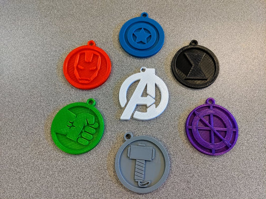 Avengers Keychain Collection 7 separate